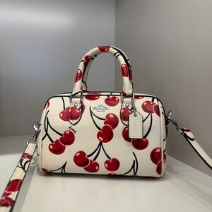 Coach Mini Rowan Crossbody Bag With Cherry Print cy745